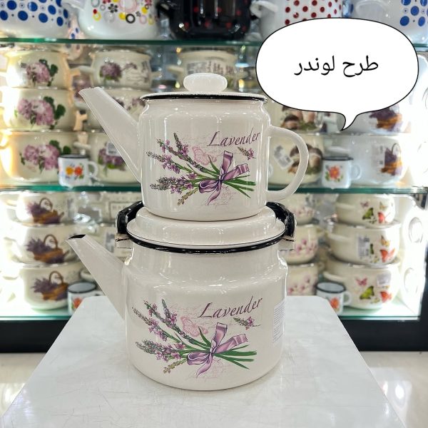کتری قوری لعابی ساخت روسیه اصل - Image 6
