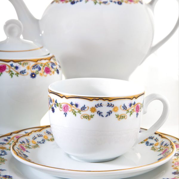 سرویس ۱۰۲ پارچه چینی زرین طرح گلستان - Image 7