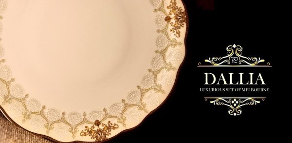 سرویس چینی ۱۰۰ پارچه فول الیزابت بن چاینا طرح دالیا - Image 9